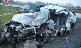 Wypadek w Turowoli. Kierowca pędził 207 km/h