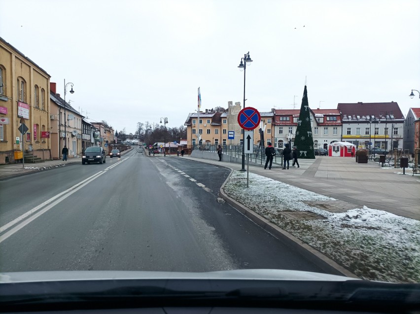 Ścisłe centrum Sępólna przy dawnym rynku - dzisiejszym Placu...