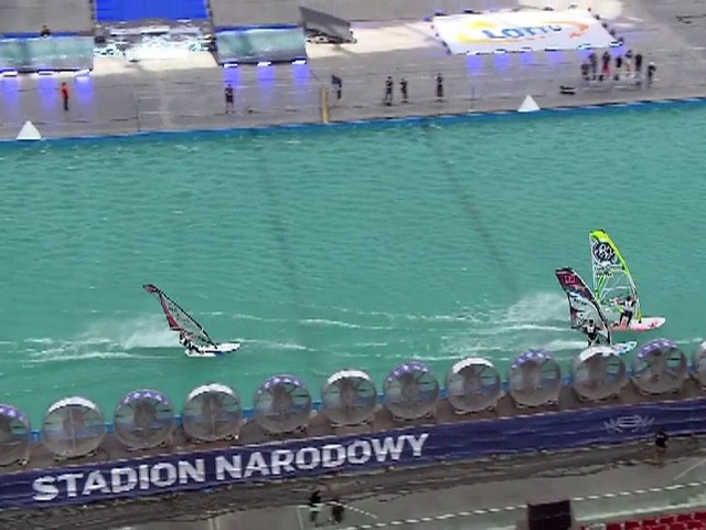 Na Stadionie Narodowym w Warszawie odbyły się zawody Halowego Pucharu Świata w Windsurfingu