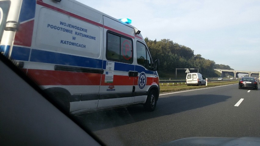 Wypadek na A4 w Mysłowicach