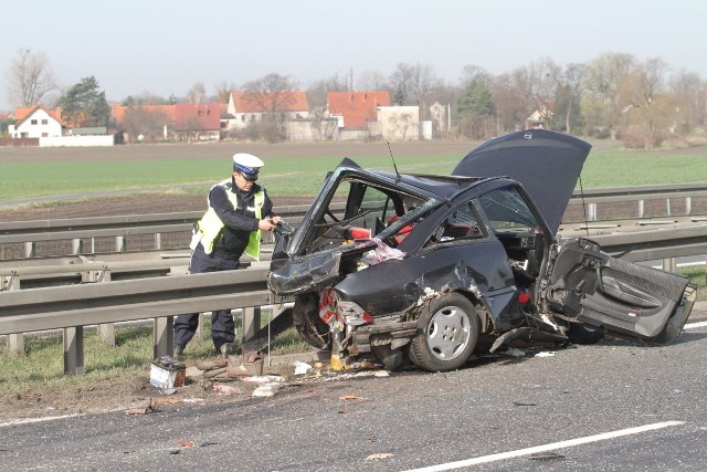 Wypadek na autostradzie A4 w rejonie punktu poboru opłat pod Wrocławiem