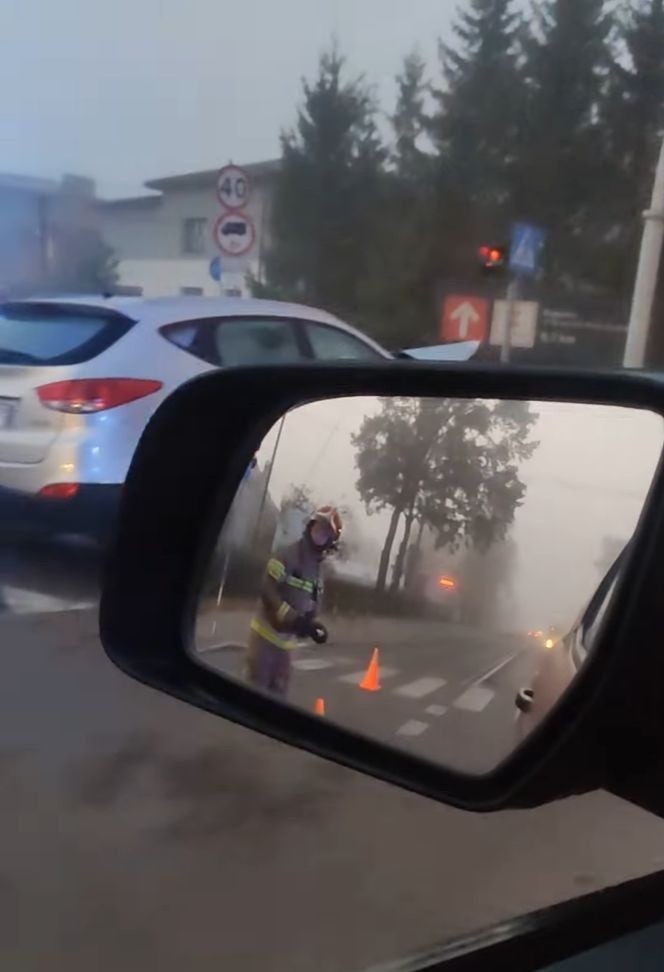Białystok. Wypadek na skrzyżowaniu Baranowickiej i Plażowej....