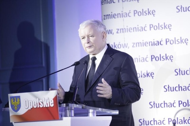 Jarosław Kaczyński w OpoluPrezes PiS był gwiazdą konwencji wyborczej opolskiego PiS.