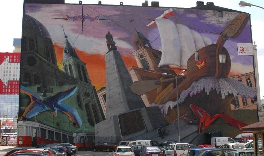Mural przy ul. Piotrkowskiej to jedno z największych...