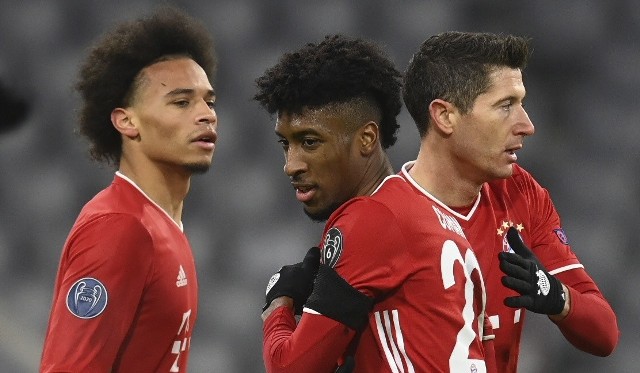 Leroy Sane, Kingsley Coman i Robert Lewandowski