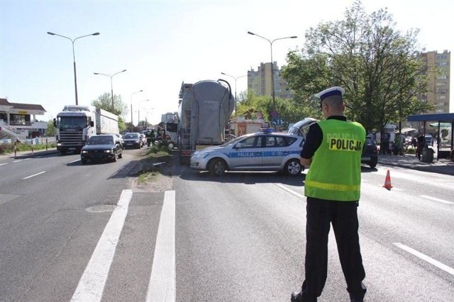 Audi zderzyło się z DAF-em