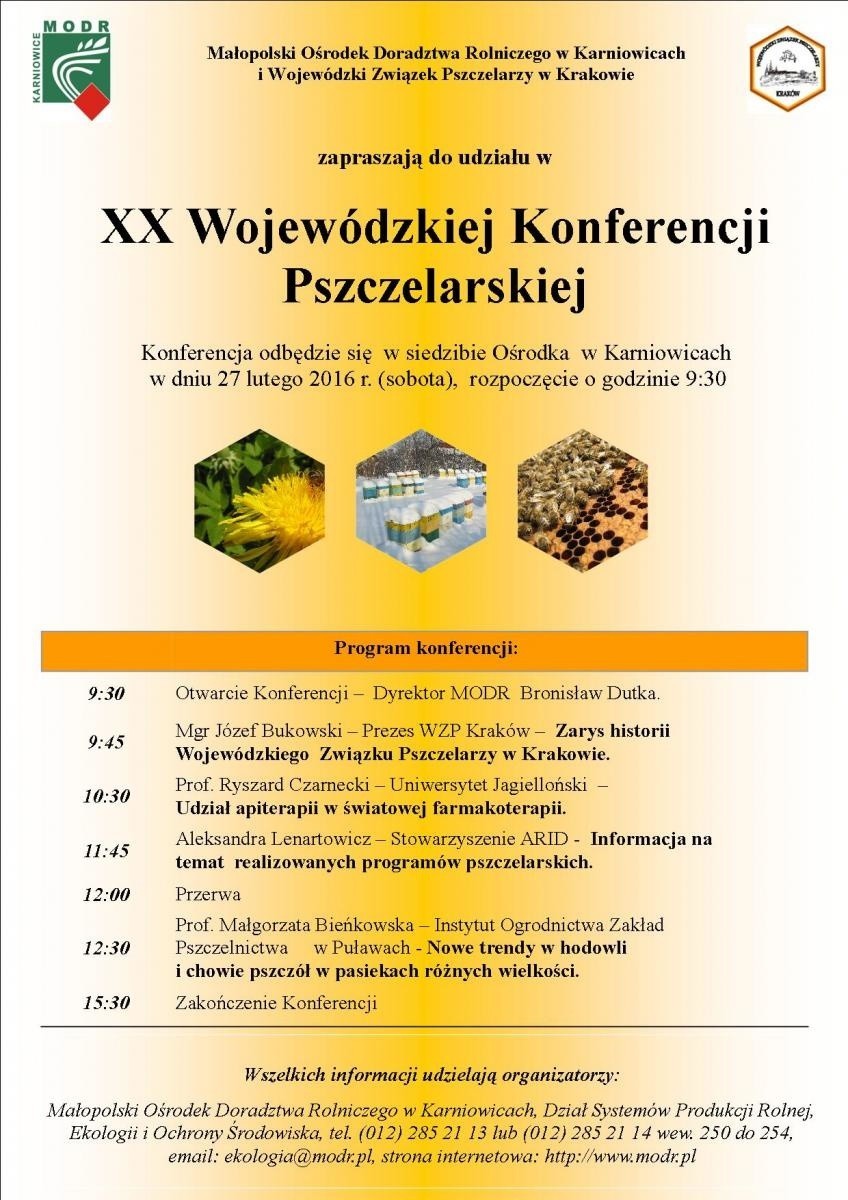  XX Wojewódzka Konferencja Pszczelarska