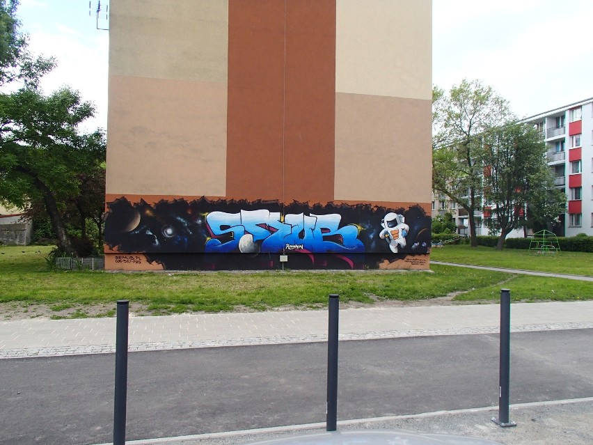 Legalne graffiti sposobem na wandali z łódzkich blokowisk [ZDJĘCIA]