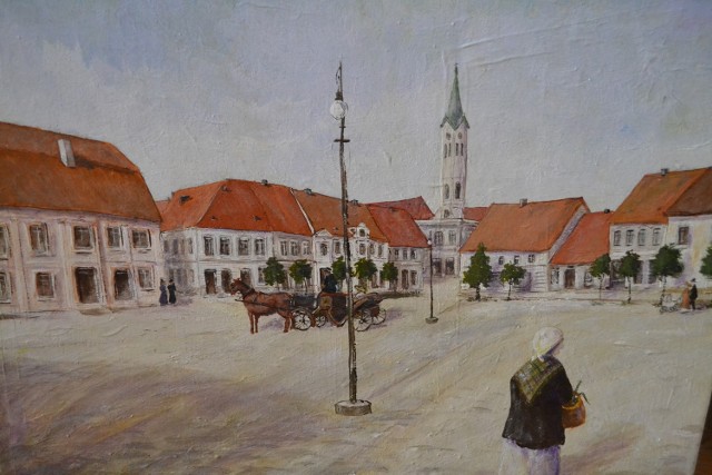 Piotr Solis przedstawia na obrazach dawny Wodzisław i polskie wsie