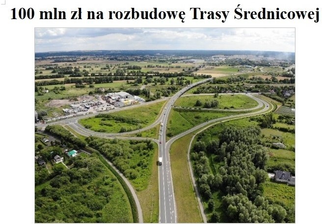 100 mln zł na rozbudowę Trasy Średnicowej - chodzi o budowę...