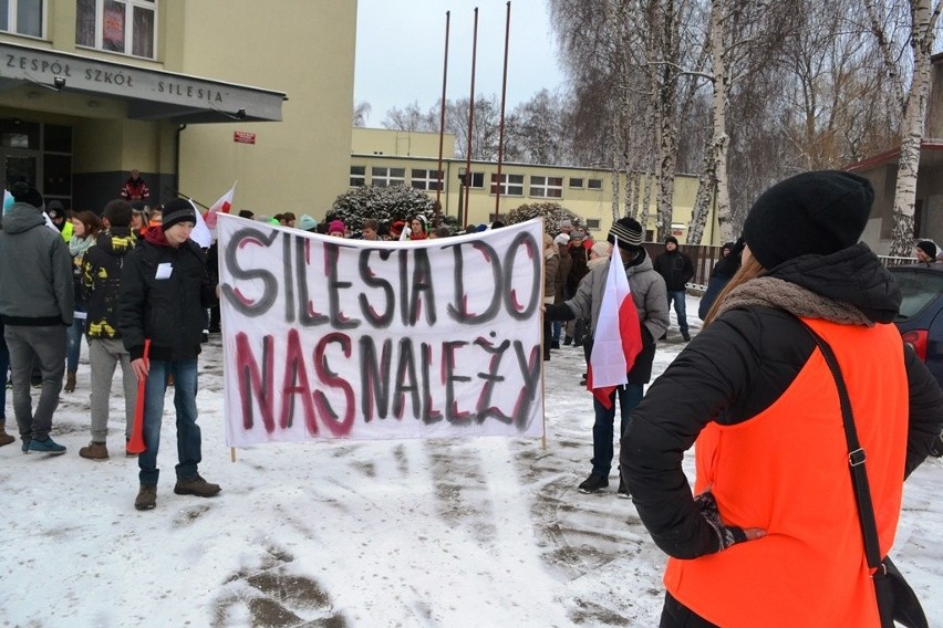 Marsz poparcia dla ZS Silesia w Czechowicach-Dziedziach