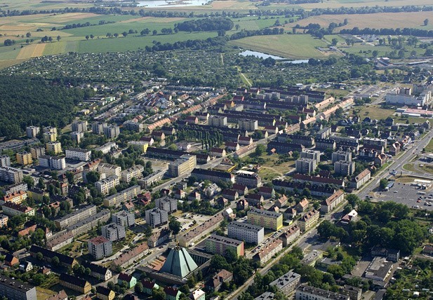 Kędzierzyn-Koźle z lotu ptaka.