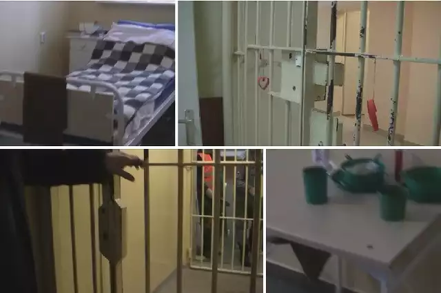 Tak wyglądają cele więzienne w Szczecinie.