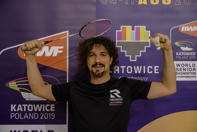 Mariusz Kałamaga, ambasador World Senior Badminton Championships Katowice 2019.