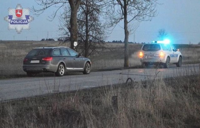 Śmiertelne potrącenie rowerzysty w Kaniach (gmina Rejowiec Fabryczny)