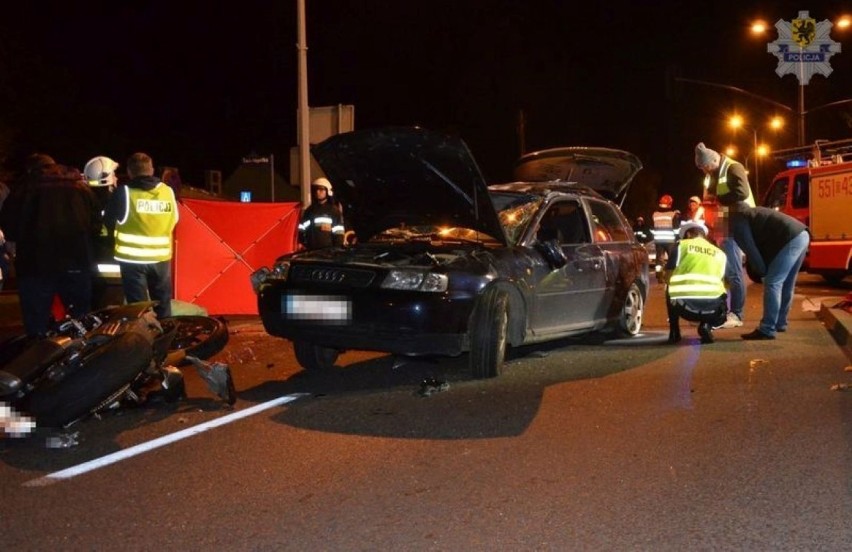 Śmiertelny wypadek motocyklisty w Wejherowie