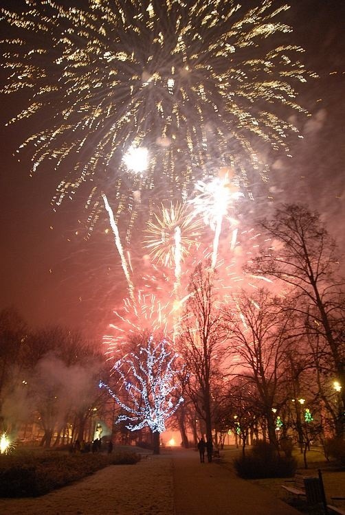 Zdjecia z przywitania nowego roku w Slupsku.