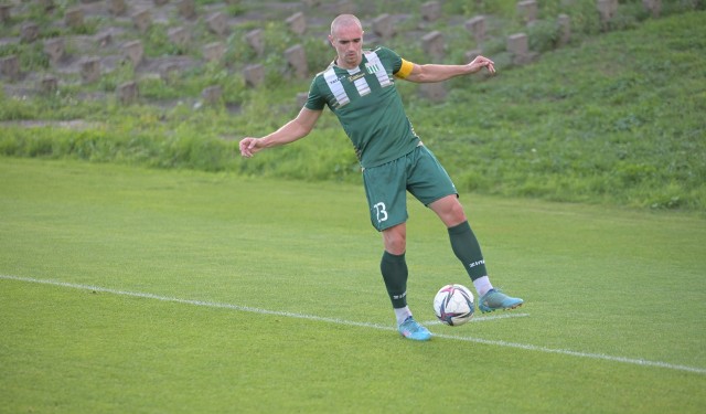 Marcin Warcholak strzelił gola dla Olimpii w sparingu przeciwko KP Starogard Gdański