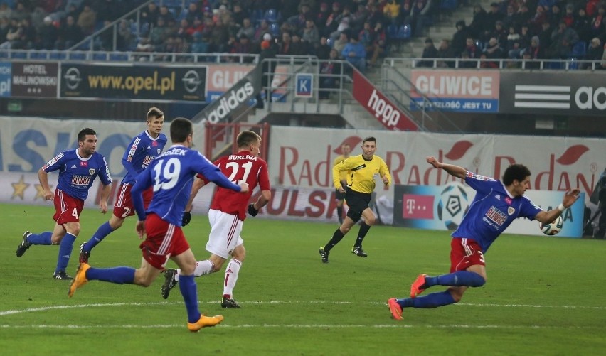 Piast Gliwice - Wisła Kraków 0:0 ZDJĘCIA Piast grał lepiej