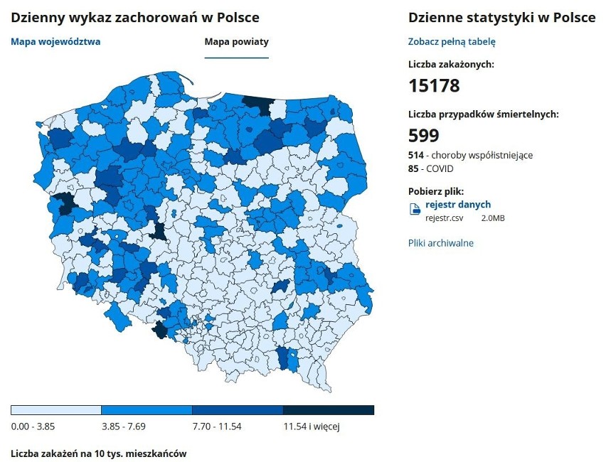 Koronawirus w Polsce - 28.11.2020