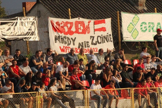 Kibice na meczu Pilica Przedbórz - RTS Widzew Łódź