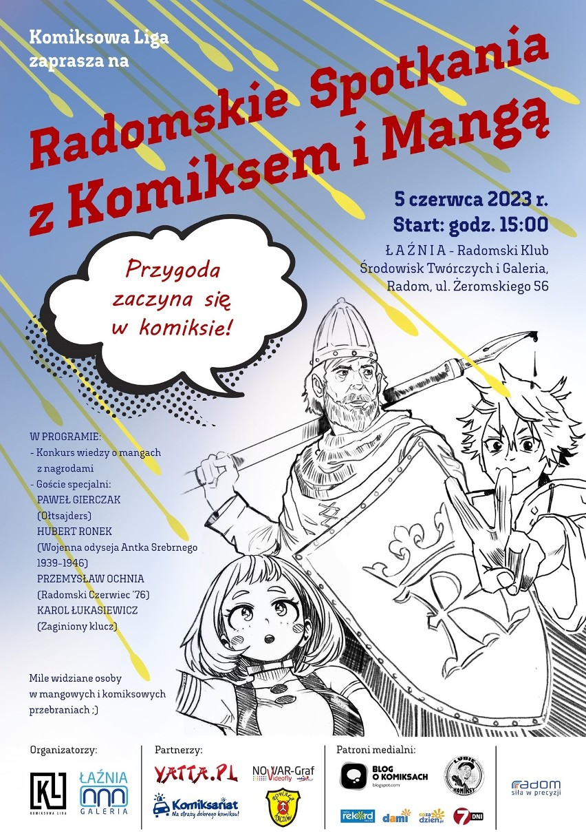 Radomskie Spotkania z Komiksem i Mangą w Łaźni w Radomiu. Taka impreza odbędzie się po raz pierwszy!