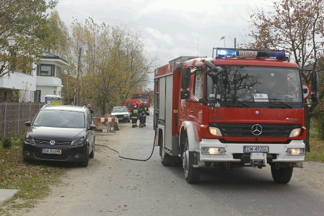 Wrocław, uszkodzona rura z gazem w Leśnicy
