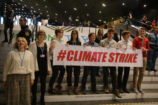 Tak wyglądał protest młodzieży na grudniowym szczycie klimatycznym w Katowicach