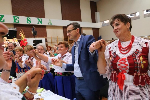 Premier Mateusz Morawiecki na Sierpniowej Biesiadzie Kobiet w Poczesnej