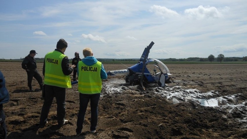 Dolny Śląsk: Wypadek prywatnego helikoptera. Dwie osoby ranne (ZDJĘCIA)