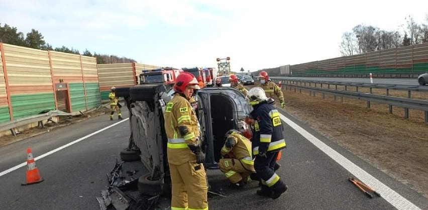 Do wypadku na autostradzie doszło około godziny 9 rano....