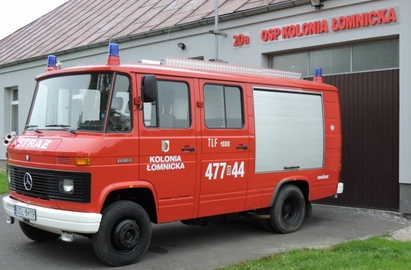Nowy nabytek strażaków z Kolonii Łomnickiej.