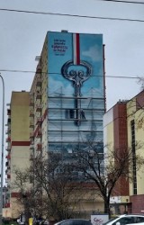 Mural z okazji setnej rocznicy powrotu naszego miasta w granice Polski już jest