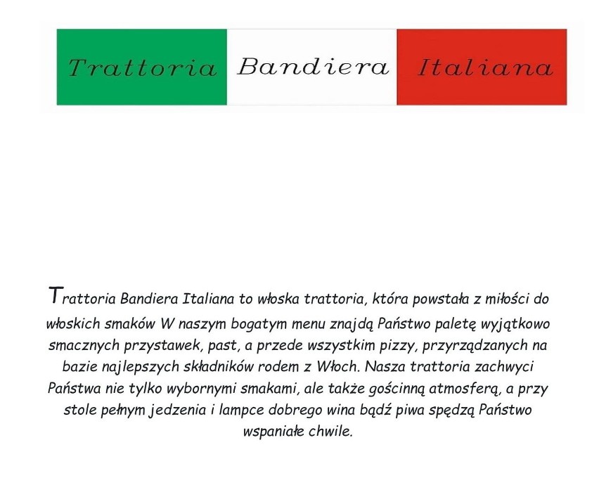 Kuchenne Rewolucje. 'Famiglia Per Amici' zamienia się w 'Trattoria Bandiera Italiana' [MENU, ZDJĘCIA, CENY]