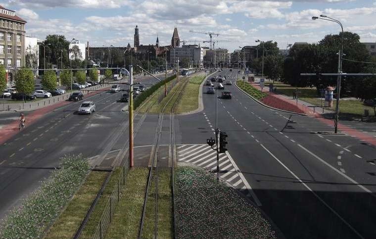 Jak w przyszłości mogłyby wyglądać ulice Legnicka, Lotnicza...