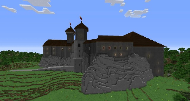 Zamek Ogrodzieniec możemy ujrzeć grając w popularną grę Minecraft.