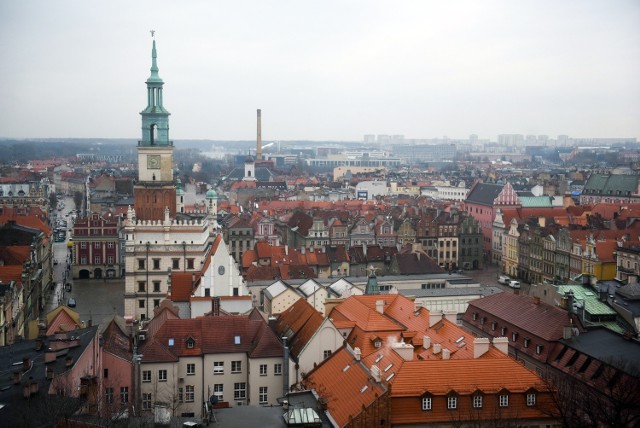 Panorama Poznania z Zamku Królewskiego
