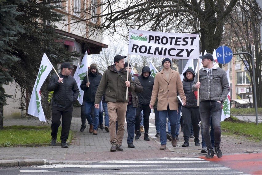 Protesty rolników w Słupsku