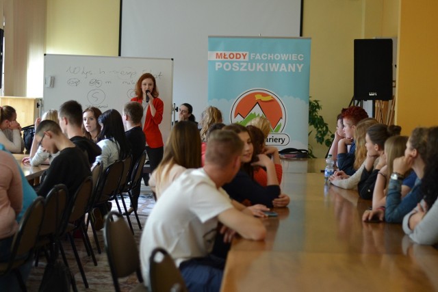 Zajęcia dla uczniów "Zespołu" prowadziła Agnieszka Szefer z firmy GUMTREE.