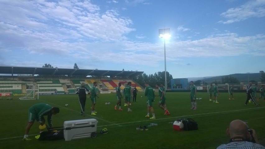 Trening Legii przed meczem z St. Patrick's.