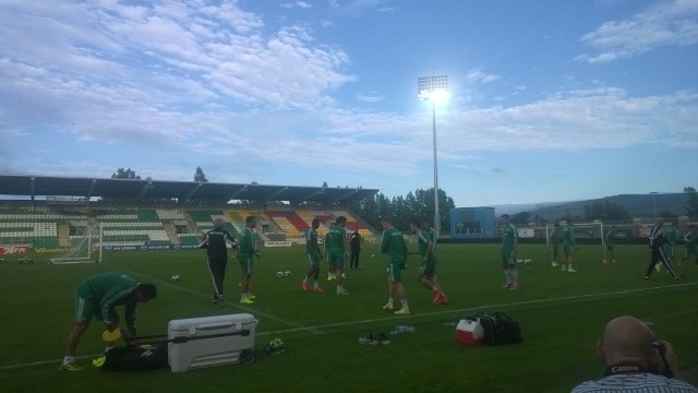 Trening Legii przed meczem z St. Patrick's.