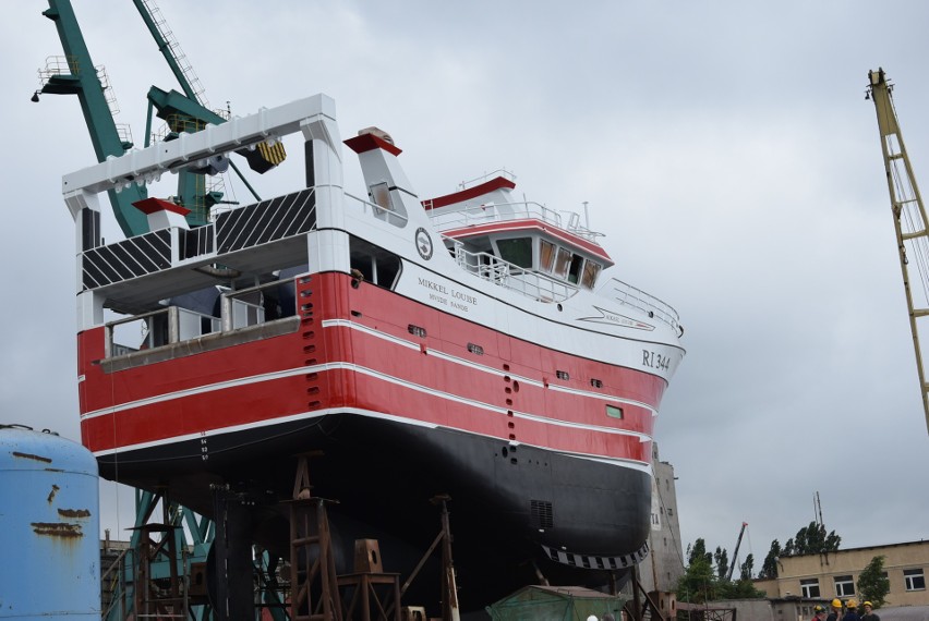 Wodowanie „Mikkel Louize” w stoczni Nauta-Hull  przy ul....