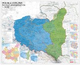 Łódzki IPN stworzył mapę Polski z podziałem administracyjnym w latach 1939-1945