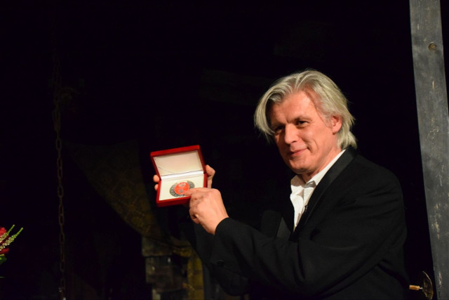 Wiceminister Wanda Zwinogrodzka przyjechała na jubileusz 25-lecia Teatru Wierszalin
