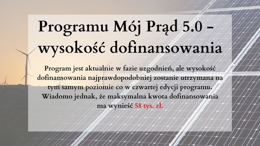 Kolejna edycja programu „Mój Prąd 5.0” i nawet 58 tysięcy dotacji! Rusza już niebawem