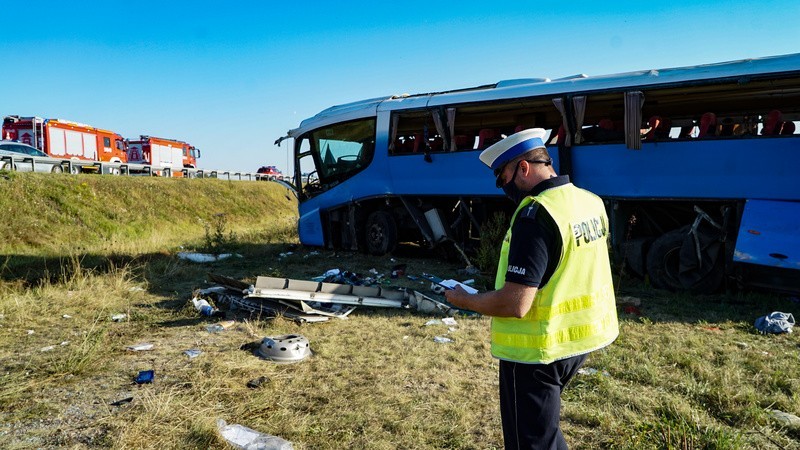 Poszkodowani w wypadku na autostradzie A1 koło Tczewa w pomorskich szpitalach. 1 osoba w ciężkim stanie. Większość pacjentów już wypisana