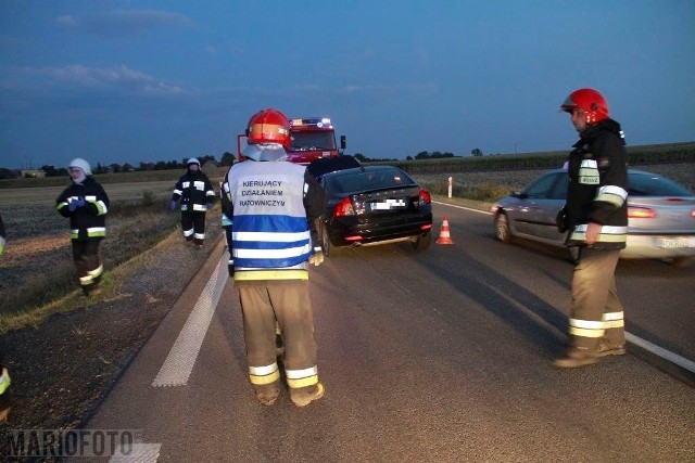 Wypadek na drodze krajowej 45 Opole-Krapkowice.