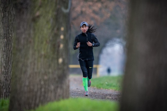 Sofia Ennaoui z MKL Szczecin podczas treningu.