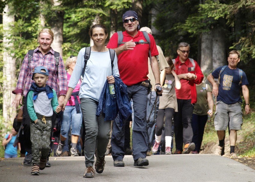 Odkryj Beskid Wyspowy. 53 złote rysie na Miejskiej Górze. W niedzielę szczyt zdobyło ponad 700 turystów