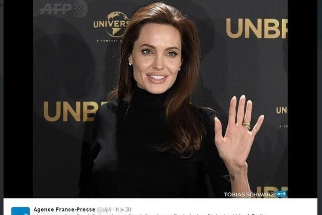 Angelina Jolie (fot. screen z Twitter.com)